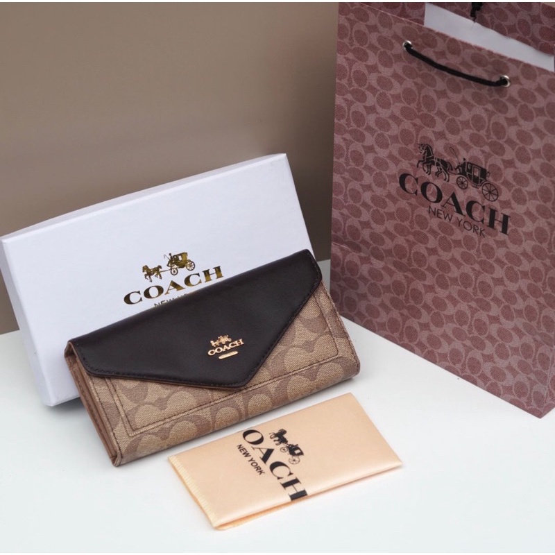 DOMPET CO*CH ENVELOVE SIGNATURE (free paper bag,box,cover) uk.20x10