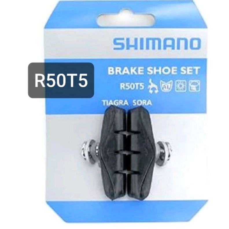 BRAKE SHOE SET . BRAKEPAD . KAMPAS REM . SEPATU REM SHIMANO R50T5 TIAGRA SORA CLARIS brakepad sepeda