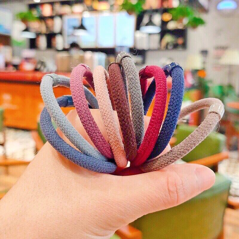 MORA || (I-034) IKAT RAMBUT KOREA POLOS TEBAL/KARET RAMBUT ANAK WANITA IMPORT/IKAT RAMBUT POLOS