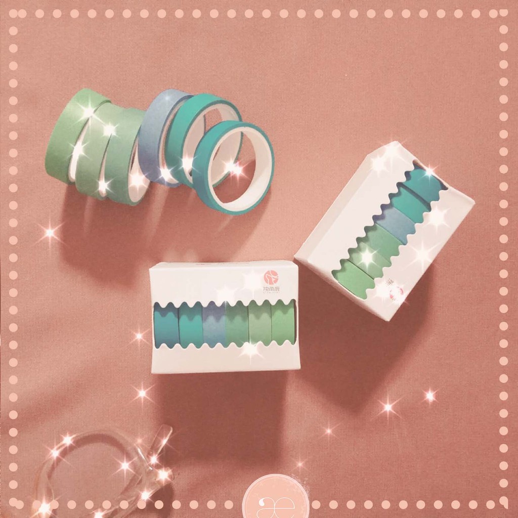 

[æpix] Washi Tapes Colors Tone in Pastel Blue Tone