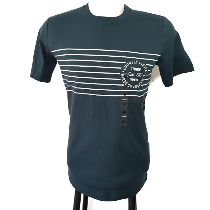 COUNTRY FIESTA ORIGINAL - Kaos Oblong Pria Lengan Pendek Warna Hijau (CF)