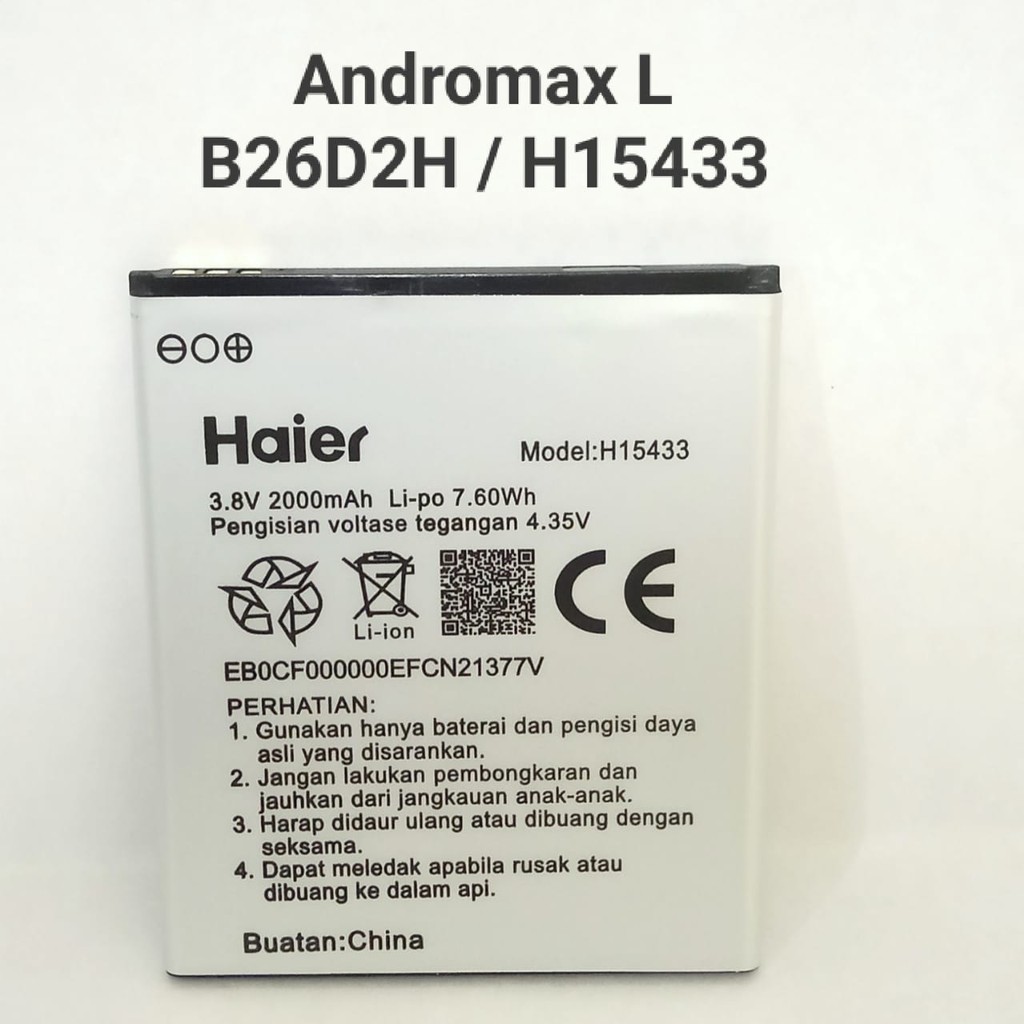 Baterai Andromax L H15433 B26D2H Battery Batrai Batre