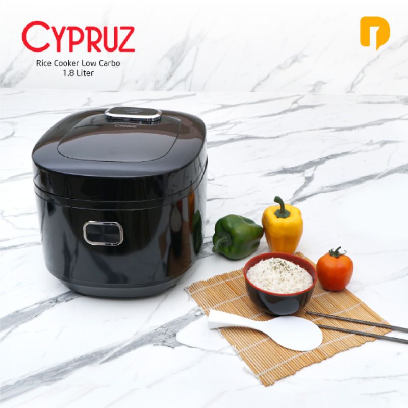 BEST SELLER‼️cypruz rice cooker low carbo 1,8 L/rice cooker sehat/rice cooker multifungsi