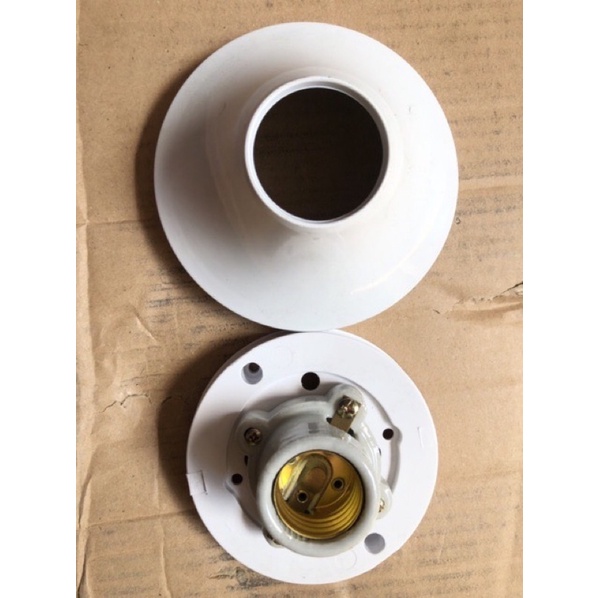PROMO MASKO Fitting Plafon 230 WHITE Keramik E27 High Quality