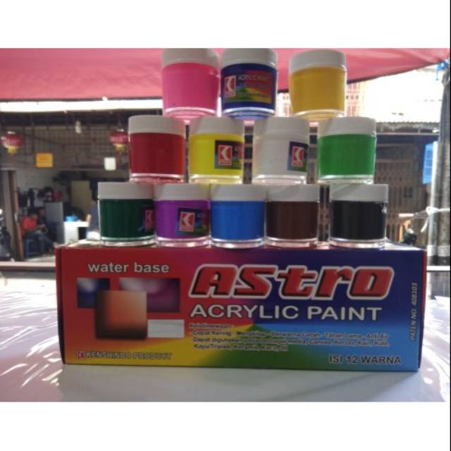  Cat  akrilik  astro cat  air cat  lukis acrylic paint Shopee Indonesia