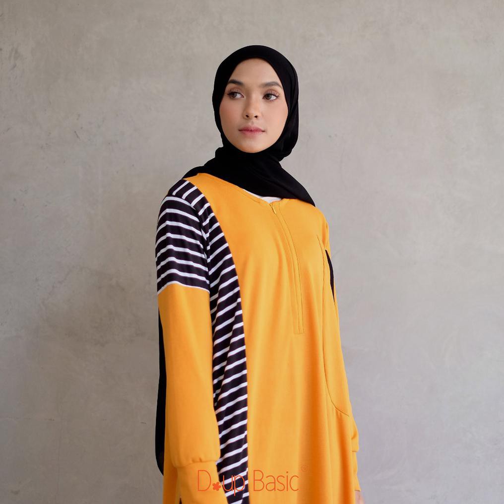 Dupbasic Gamis Kaos Ghiza Gamis Syari Hitam Busui Friendly Kubus Daily Original Remaja