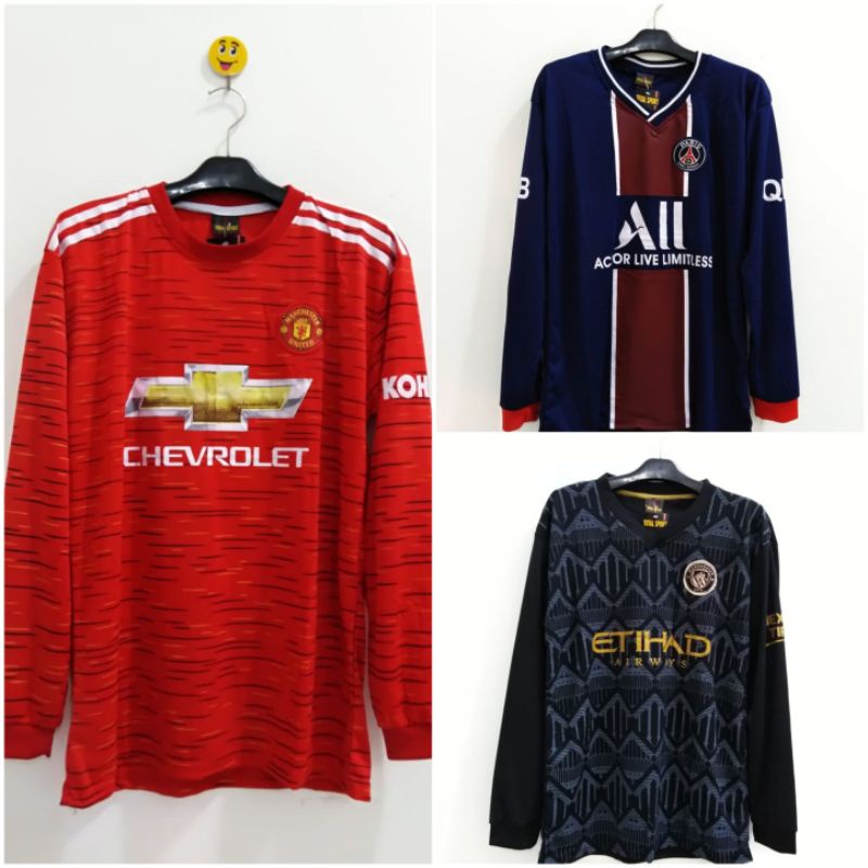 JERSEY BOLA PSG MUNCHEN MU M4DRID BARKA KLUB EROPA LENGAN PANJANG LONG SLEEVE