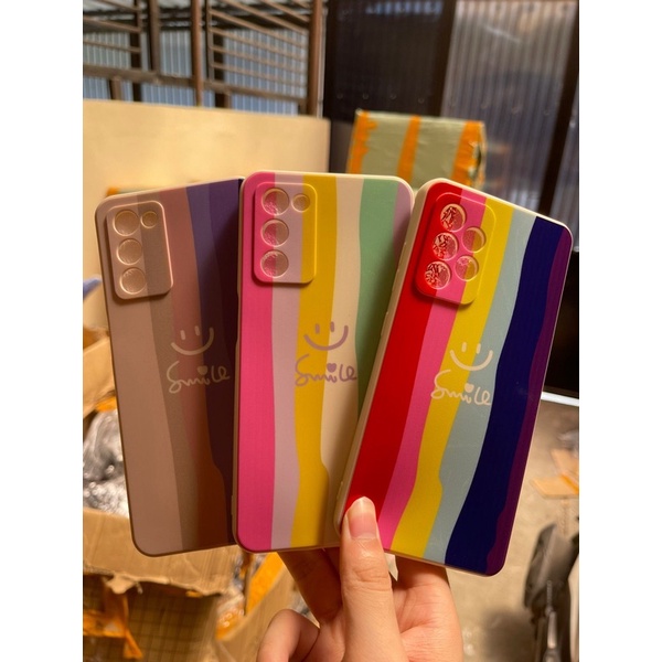 Softcase Square Edge Rainbow For Samsung Oppo Vivo Realme Xiaomi