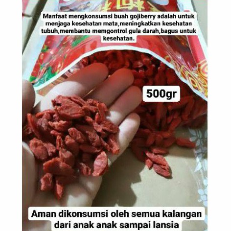 

500G KICHI BUAH GOJI BERRY KICI DRIED GOJIBERRY SUPER BAGUS UNTUK KESEHATAN MATA 500GR