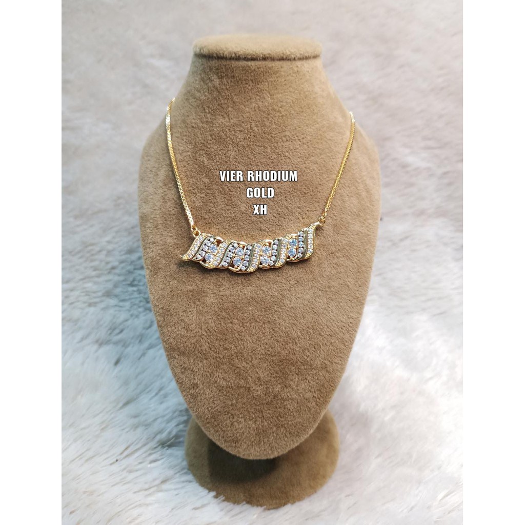 Kalung Tura Rhodium Berlian