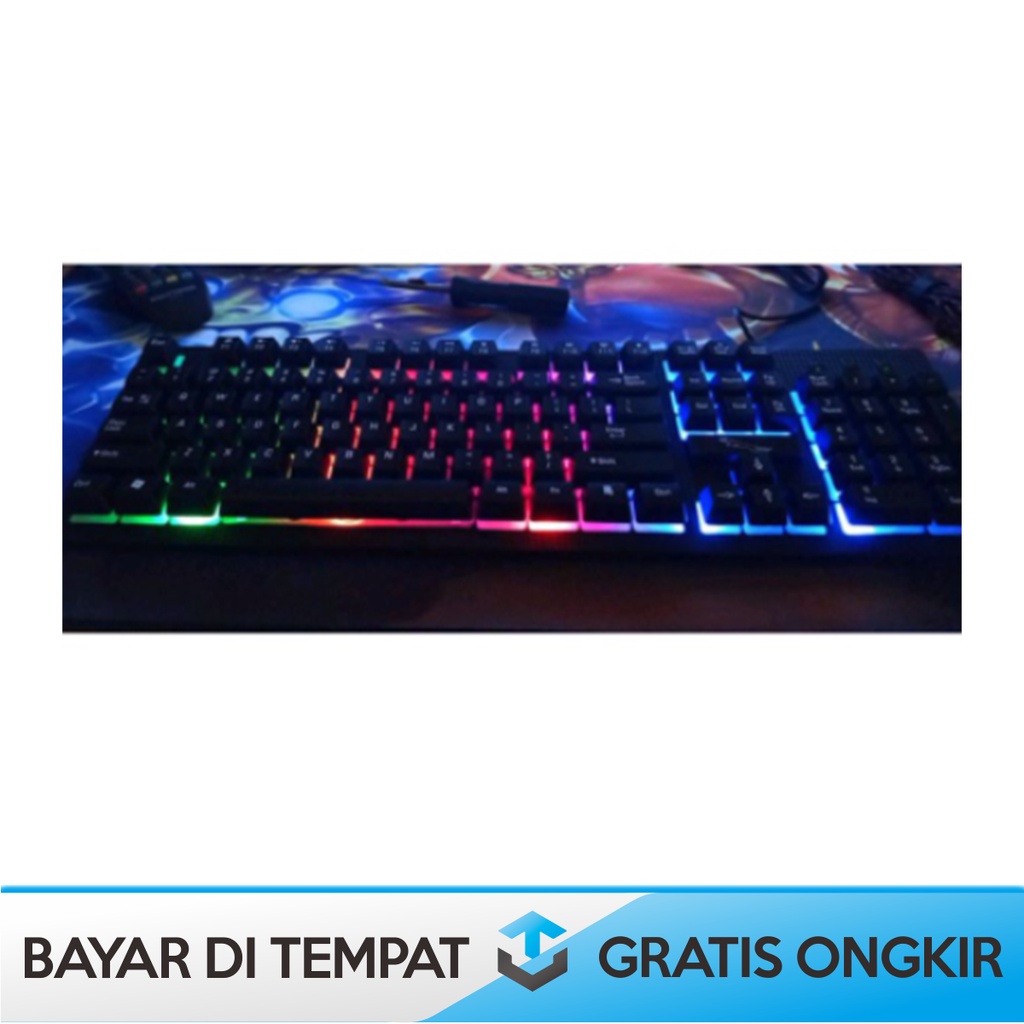 KEYBOARD GAMING MECHANICAL 60% HP RGB LED LEOPARD G20 ORIGINAL MURAH