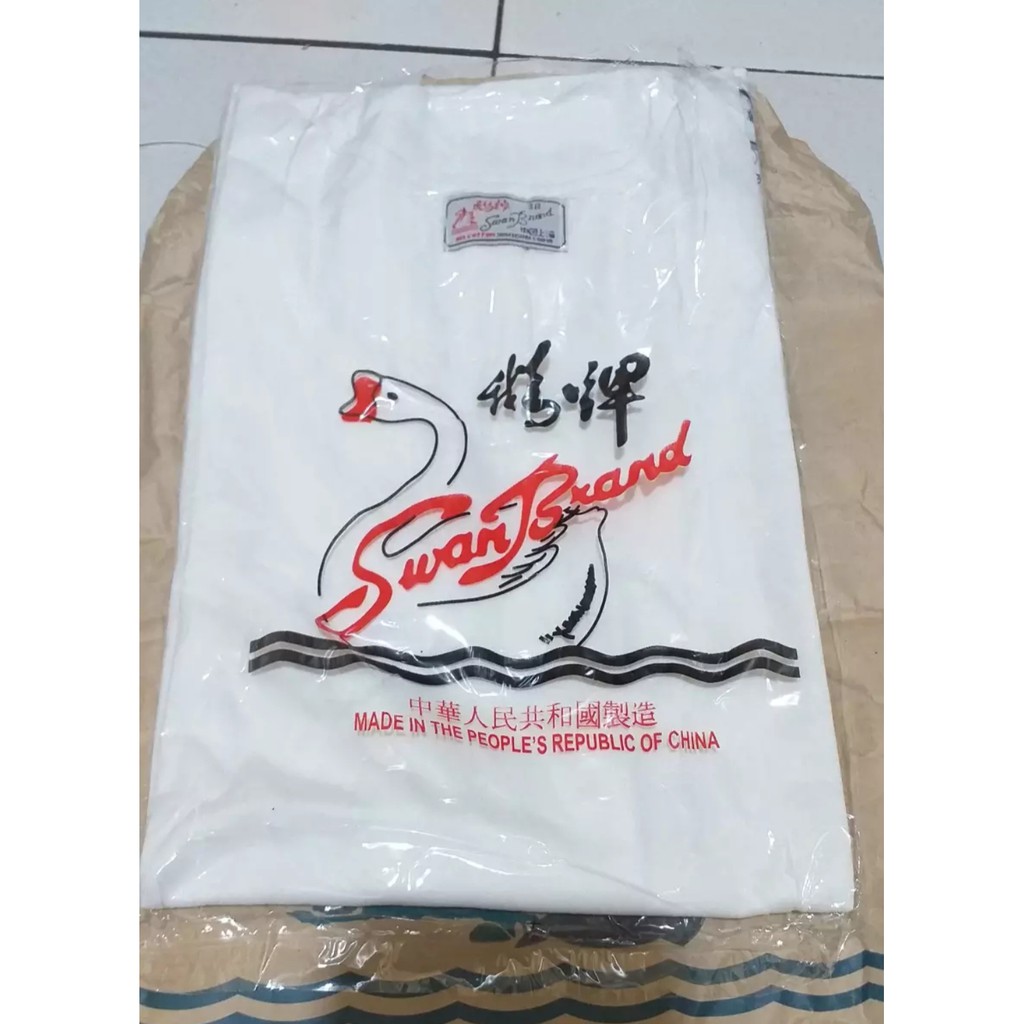 Kaos Oblong Pria Polos Swan Brand