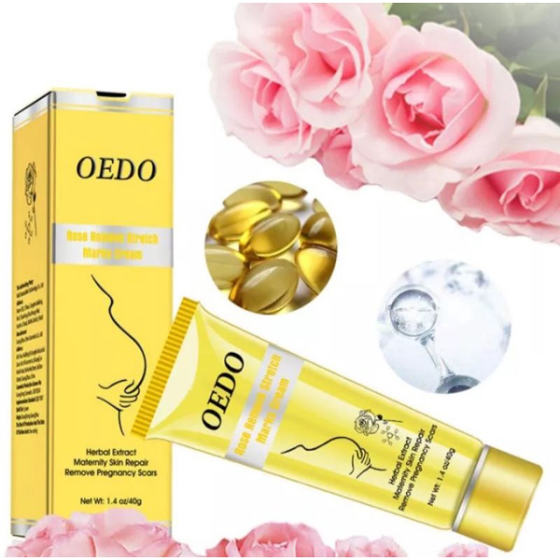 OEDO ROSE STRETCHMARK CREAM | CREAM PENGHILANG STRETCHMARK BEKAS LUKA HAMIL ANTI-AGING |