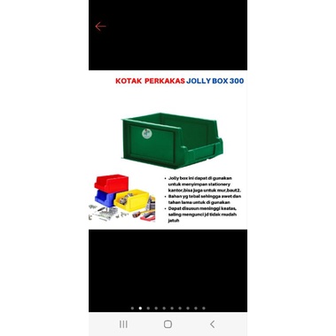 Kotak Penyimpanan Storage box susun Jolly box 300 Ukuran L