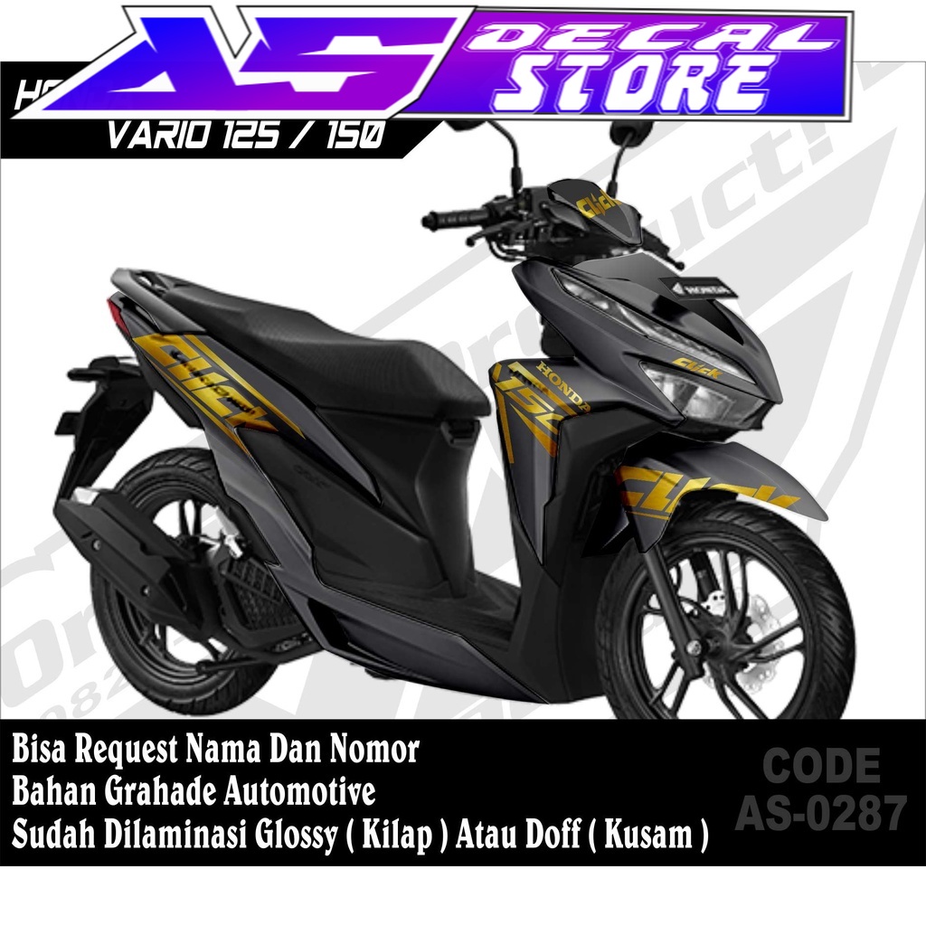 0287 DECAL STIKER FULLBODY CUSTOM MOTOR VARIO 150 2019