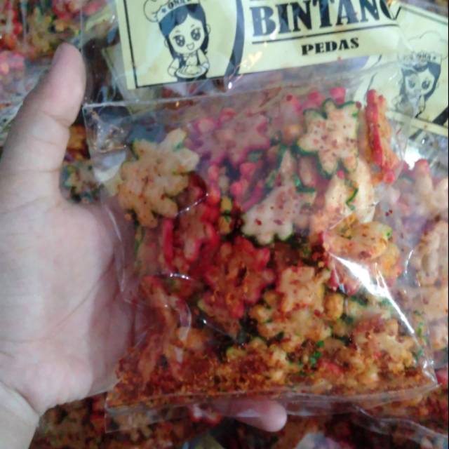 

(1kg muat 12pcs) seblak bintang