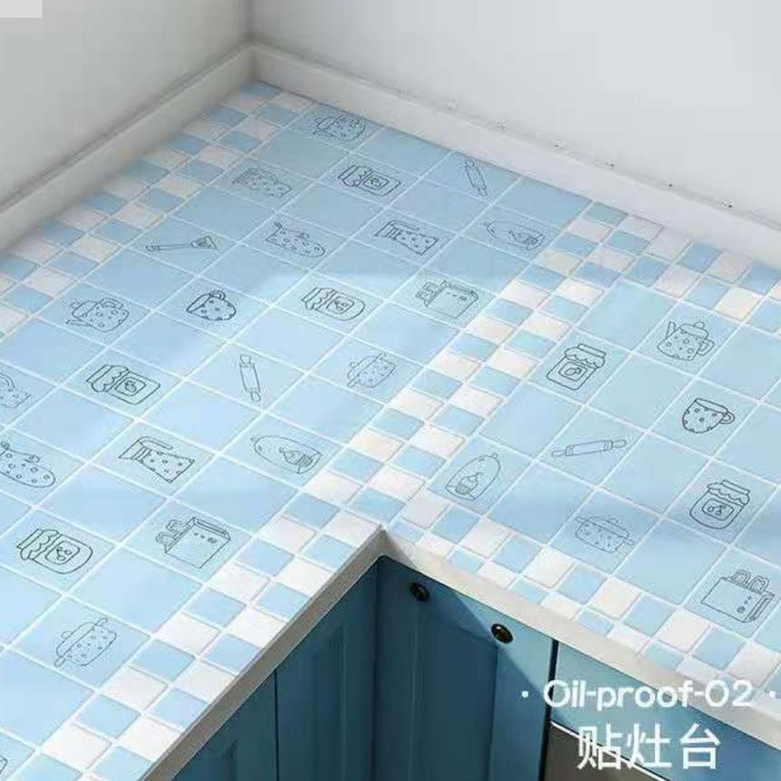 ✤ EVCHOME Wallpaper Sticker Dapur/ Lemari/ Meja/ Serba Guna/ Wallpaper Dinding 60cm x 3m ✯