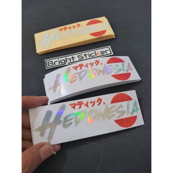 STICKER MATIC HEDONESIA JEPANG CUTTING