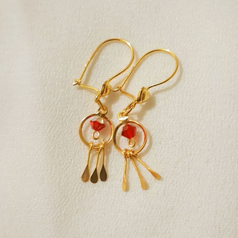 Anting Dreamcatcher Emas Muda 1/2 Gram dan 1 Gram