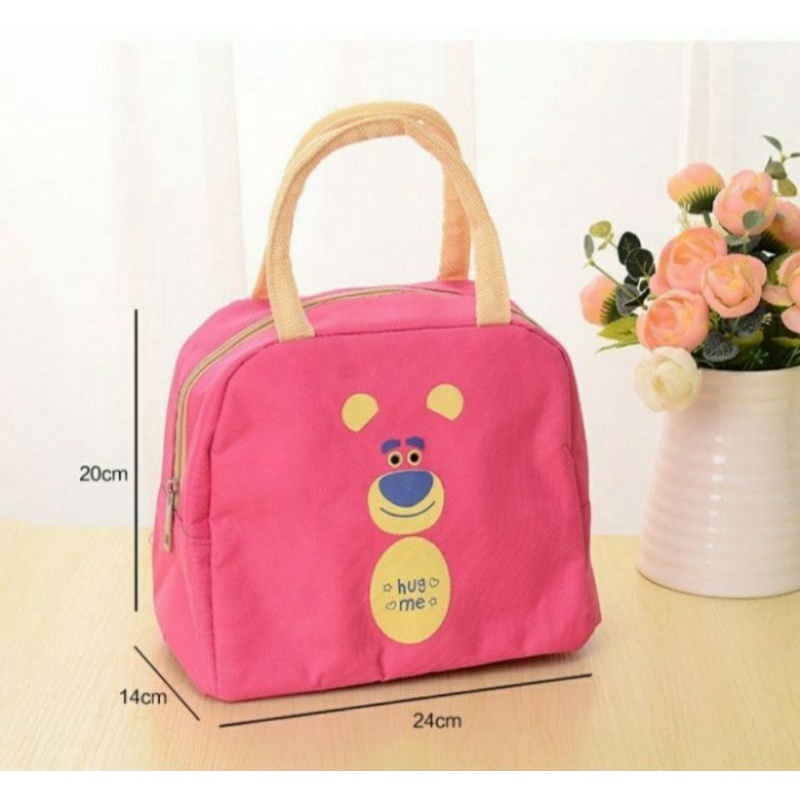 Tas Bekal Lunch Bag Cooler Wajah Kartun Tas Cute