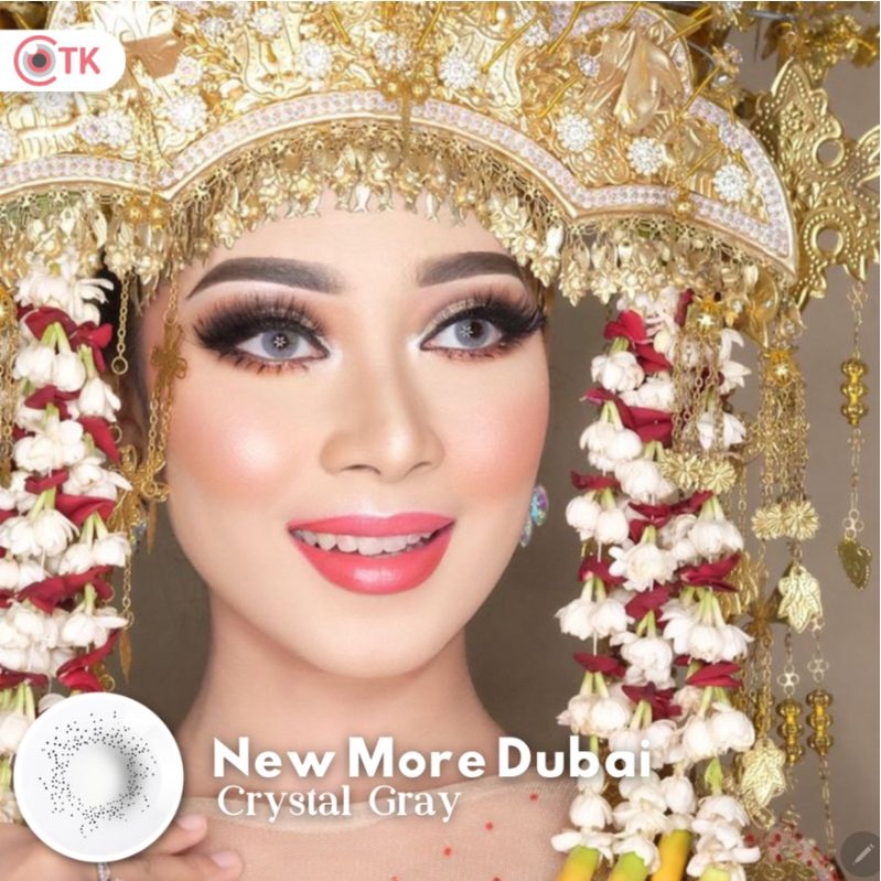 Softlens NEW MORE DUBAI 14.5 MM CRYSTAL GREY MINUS -0.50 S.D -6.00 by CTK