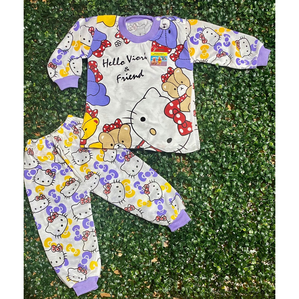 baju bayi hello viori setelan 3-18bulan (RG030)