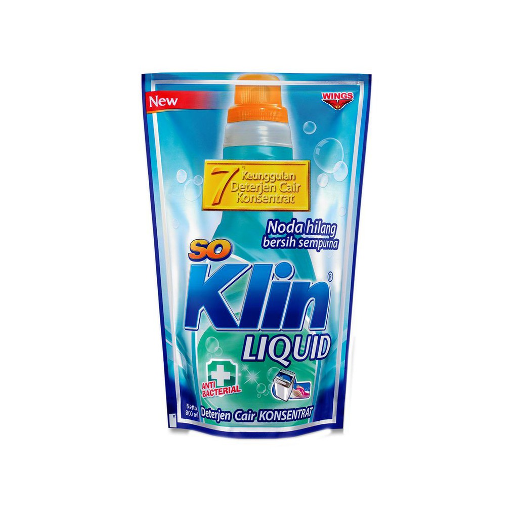 So Klin Deterjen Cair Anti Bacterial 800ml