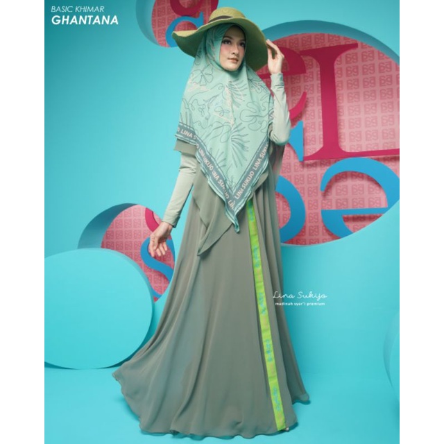 LINASUKIJO/Ghantana set by Lina Sukijo/Set syari/Syari elegant/Syari premium