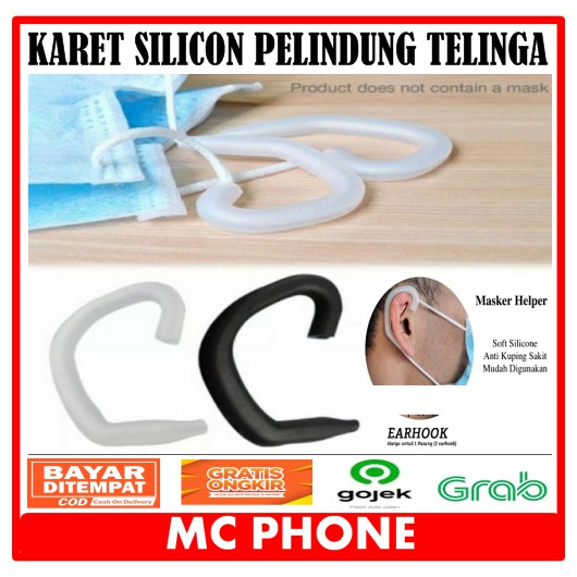 Strap Karet Silikon EAR LOOP Telinga Masker Anti Sakit Kuping Pelindung Nyaman Silicone Kait Mask