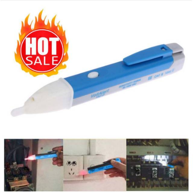 Tespen DC AC Alat Cek Arus Listrik Tespen Detektor Voltase Tespen Kebel Putus Voltage 90-1000V