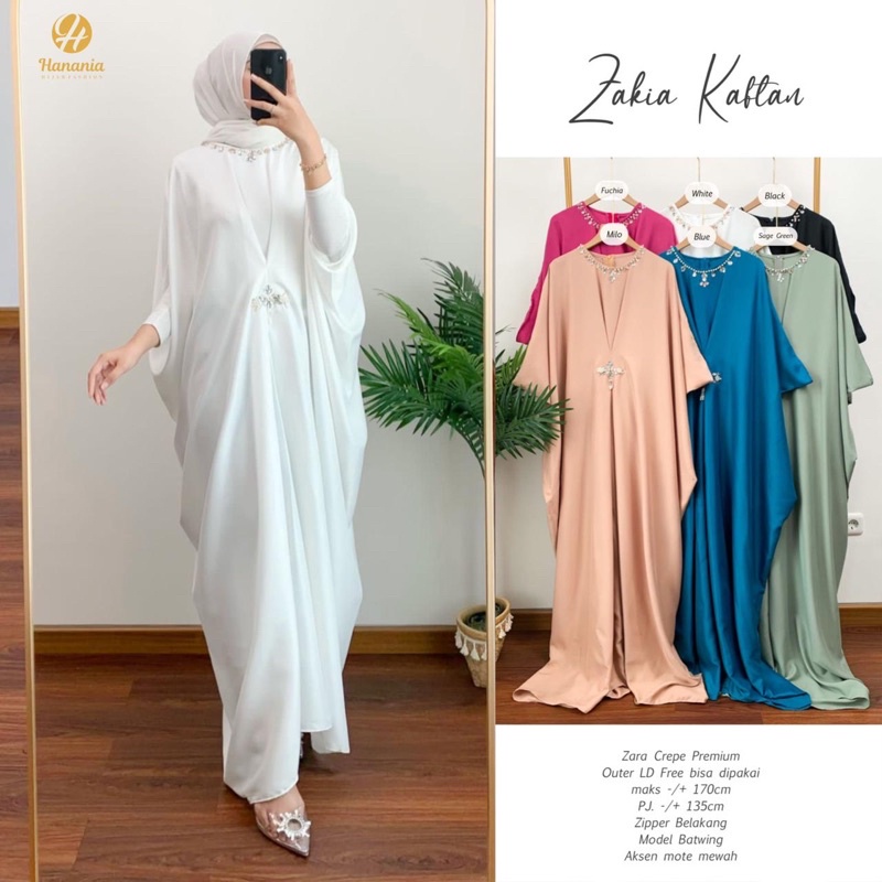 ZAKIA KAFTAN / BAJU LEBARAN / BAJU MUSLIM WANITA