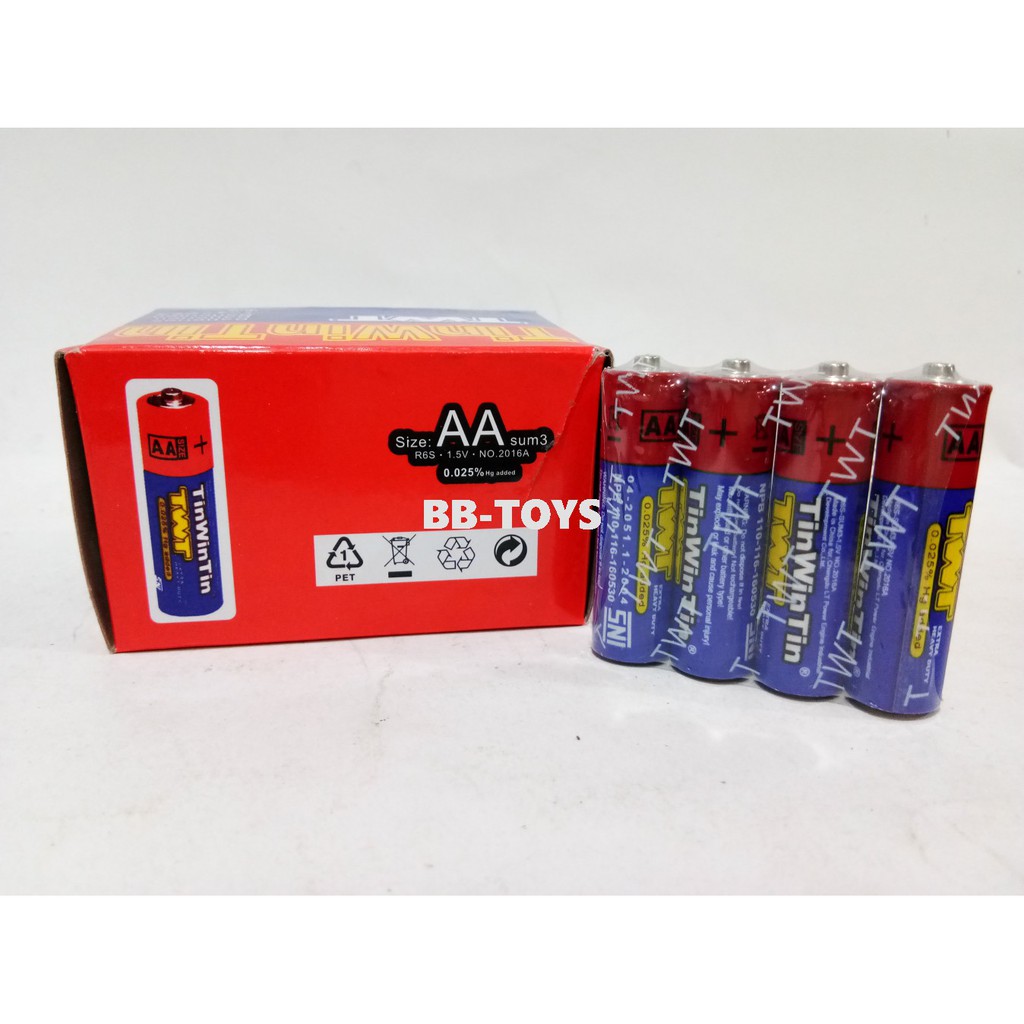 Battery - Baterai AA 1.5V - TWT Battery - Baterai Mainan Murah - 4pcs