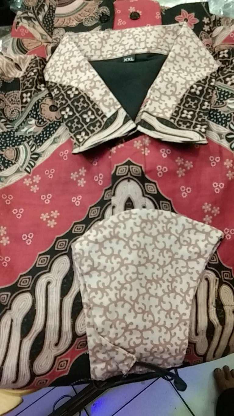 Baju Batik Pria Lengan Panjang Slim Fit Modern Kemeja Batik Furing Jawa Solo Slimfit Premium Pcw008
