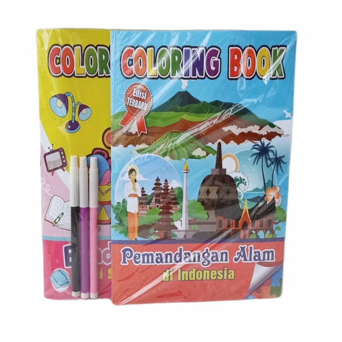 

BLOMMIE AMO Buku Anak Mewarnai Sambil Belajar Coloring BOOK- isi 8