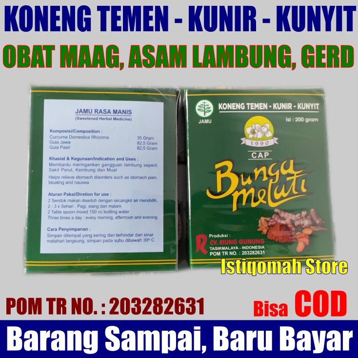 Obat Maag Maagh Sakit Perut Mag Magh Perut Melilit Herbal Ampuh Terlaris - KONENG TEMEN KUNIR KUNYIT