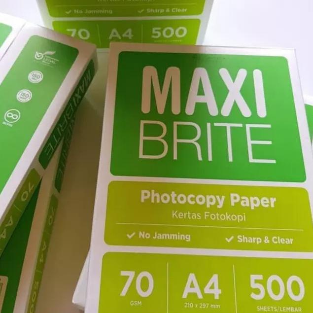 

MYKA -vmlk Kertas HVS Copy Print Maxi Brite A4 - 70 Gram ..!