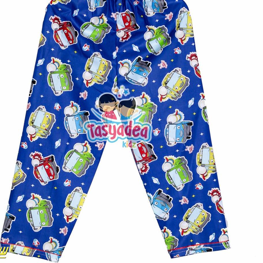 NEW YKG Piyama Anak / baju tidur anak / piama anak murah bahan katun adem cewe cowo motif TAYO terba