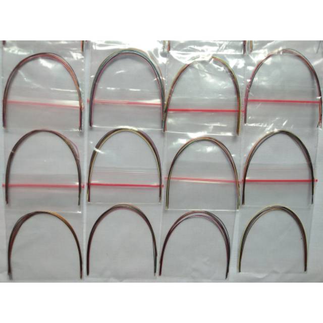 1 packs Kawat behel gigi warna  campur kawat warna kawat behel kawat gigi
