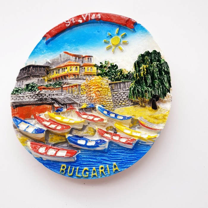 3D Fiber Souvenir Negara magnet Kulkas Tempelan kulkas BULGARIA StVlas