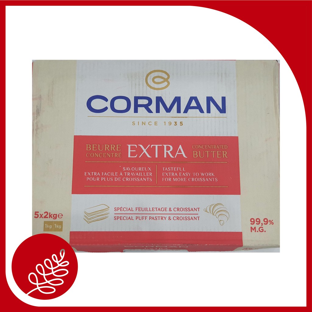 CORMAN SOLUTION SHEET BUTTER MF 99% 2KG / MAKANAN / SUSU / BUTTER / MENTEGA / MARGARINE