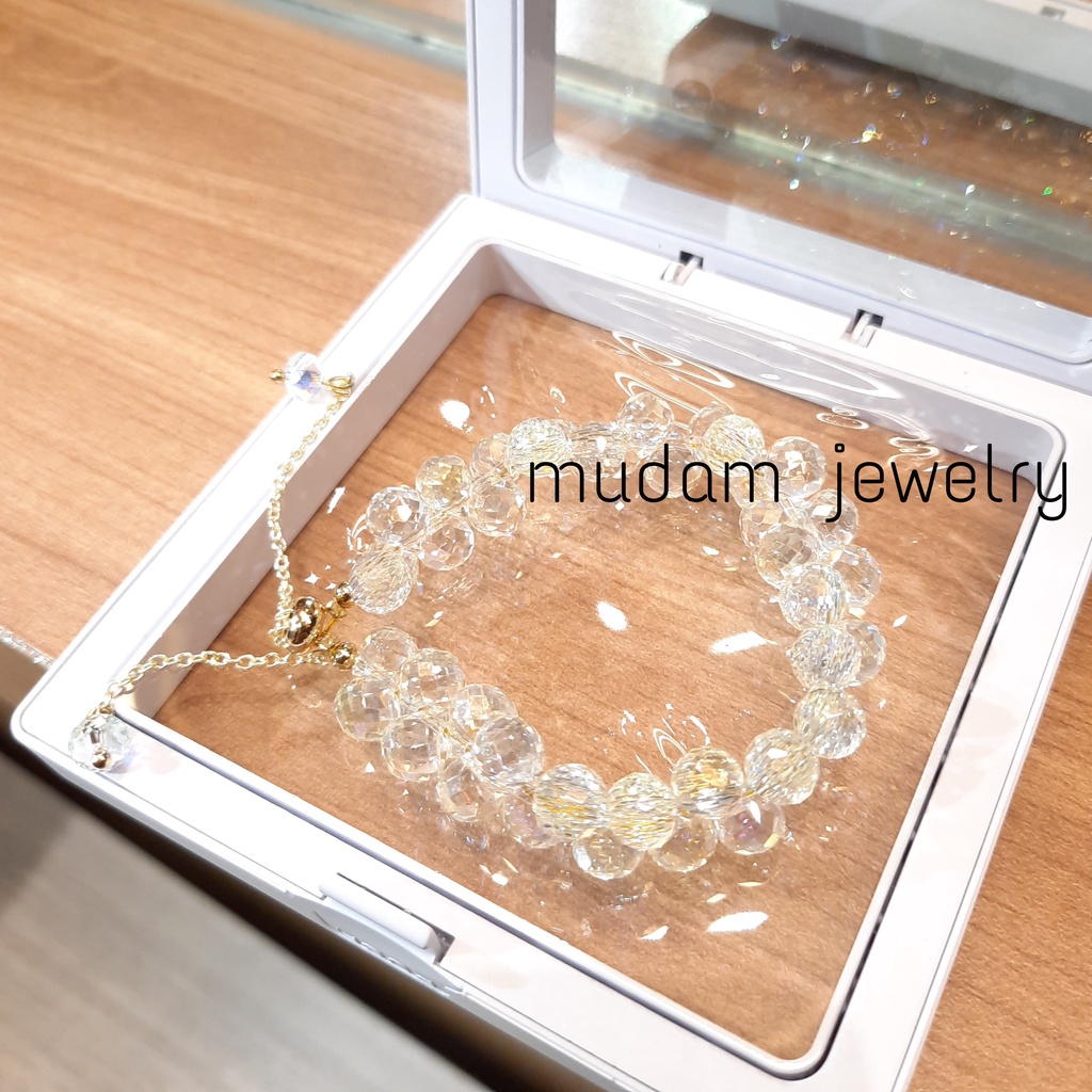 Gelang Serut Batu Kristal Atifisial FREE BOX