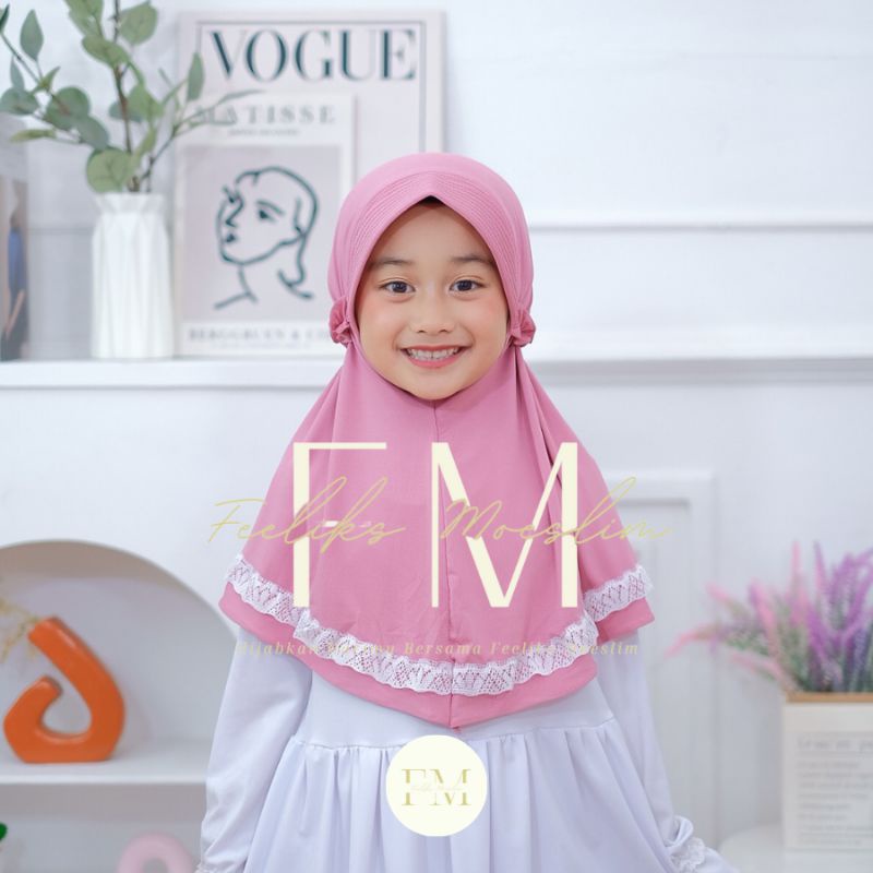 Hijab Anak TK Maryam / Jilbab nyaman murah lucu kualitas PREMIUM