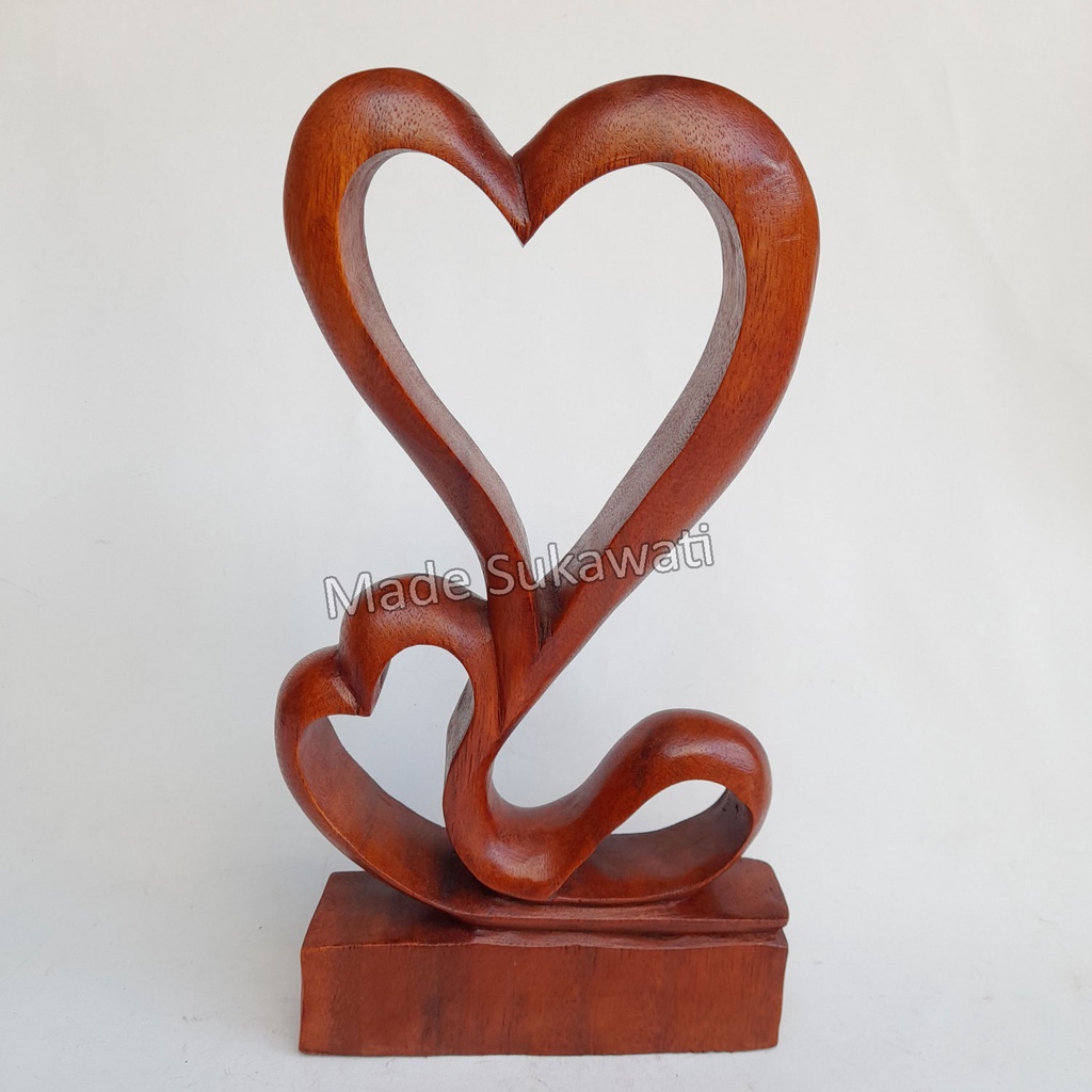 Kerajinan patung ukiran kayu khas bali 30cm hiasan dekorasi handmade