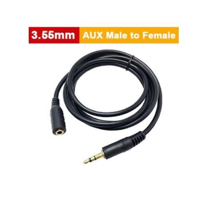 Cable audio 3.5mm extension NB 5m gold plated stereo m-f  - Kabel aux jack 3.5 male female 5 meter