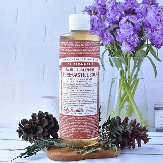 

Dr. Bronner's Pure - Castile Liquid Soap Eucalyptus - 473 Ml