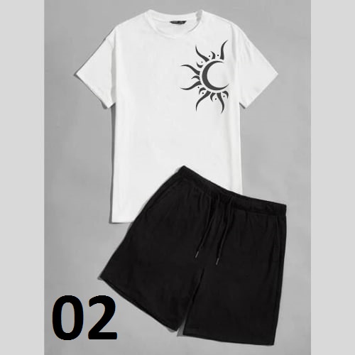 Clothing May - 1 Set Kaos Boxer Putih Elegant Edisi LebaranOne Set Oneset Satu Pasang Satu Setel Fashion Sepasang Kaos Koas Set Boxer Distro Kekinin T Shirt Tshirt T-Shirt Premium Murah Unisex Sablon Dtf Murah Celana Pria Pendek Tali Kolor Bokser