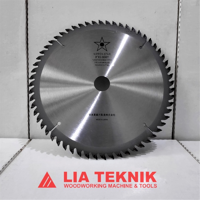 9"x60T Mata Gergaji Kayu (Circular Saw Blade) | Nippon Star | Japan