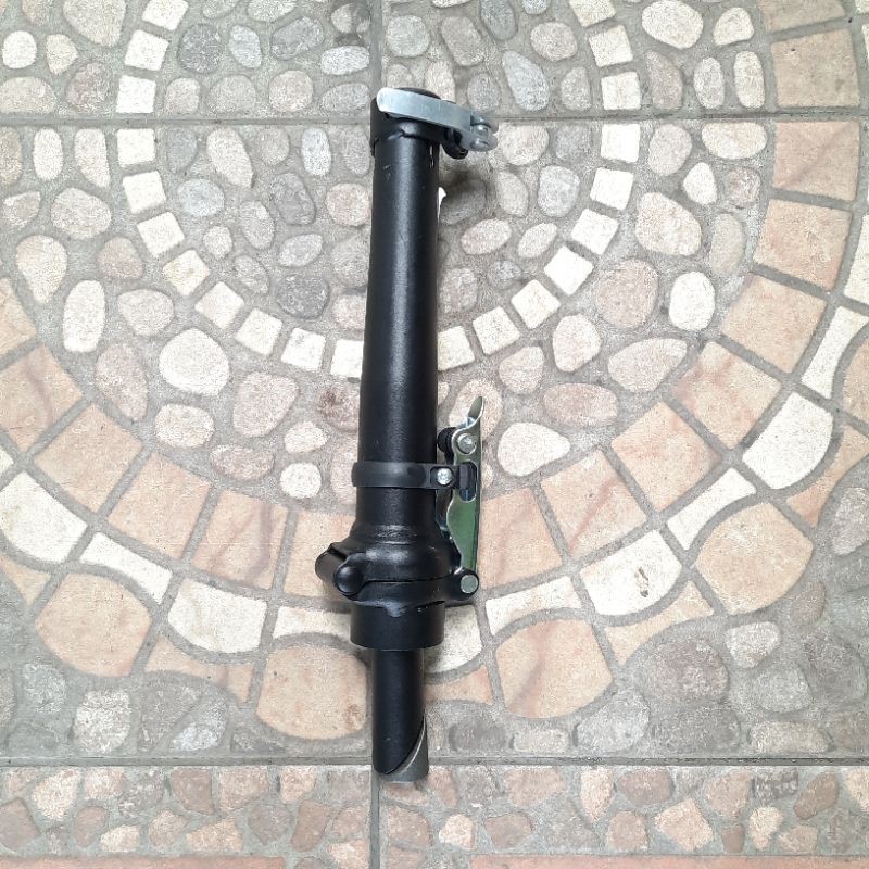HANDLEPOST SEPEDA LIPAT INSERT 22.2 mm  BESI HITAM