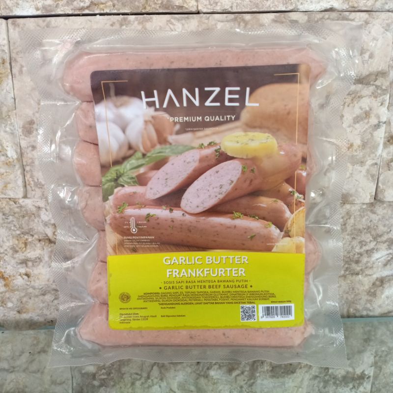 

Hanzel Sosis Frankfurter Garlic Butter isi 7 pc