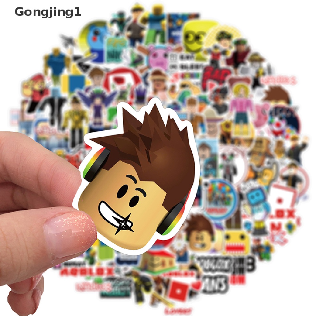 Gongjing1 100Pcs / set Stiker Motif Anime Roblox Anti Air Untuk Dekorasi Koper / Notebook